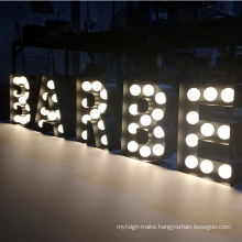 Light Up Sign Led Bulbs Lighted Marquee Sign Stainless Steel Letters Alphabet Lights With English Letters